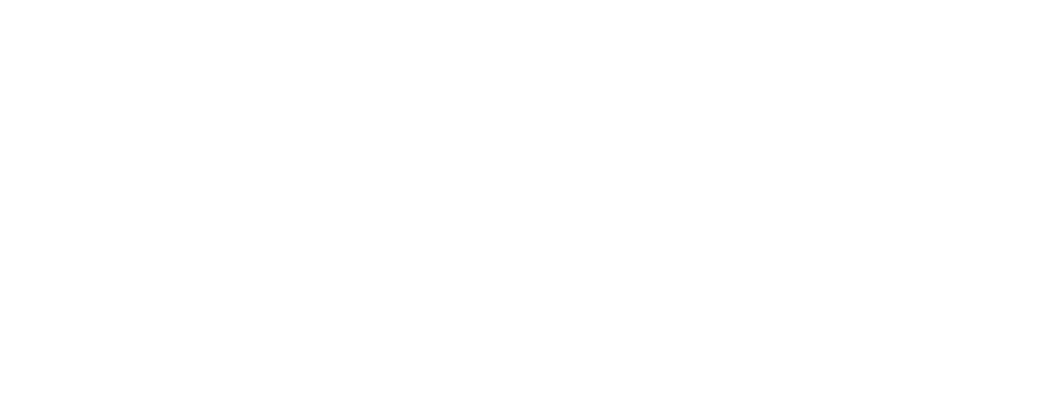 Λογότυπο Envisions Hub - λευκό