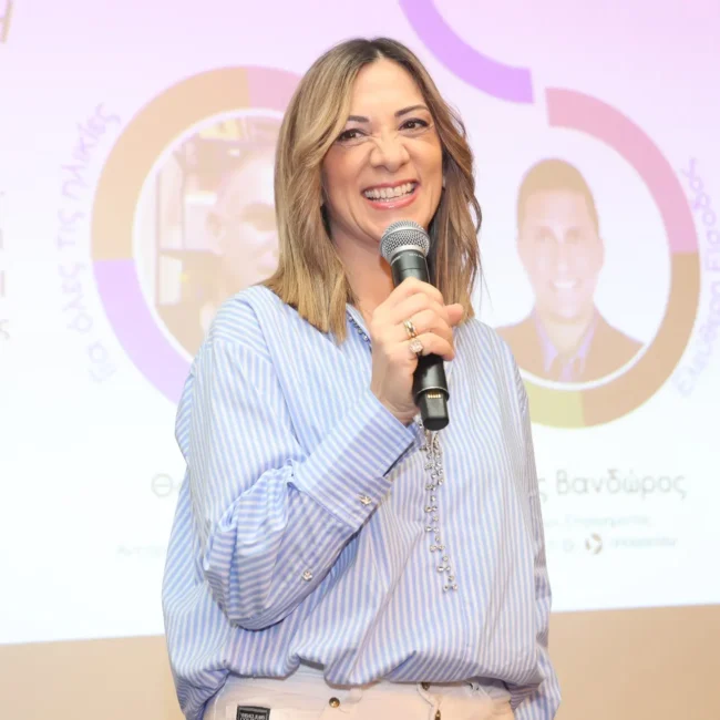 Ειρήνη Γονιανάκη κατά την διάρκεια εκδήλωσης - Envisions Hub